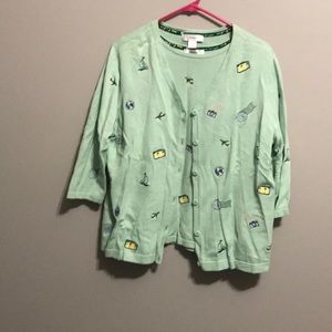 Christopher & Banks "travel" sweater set